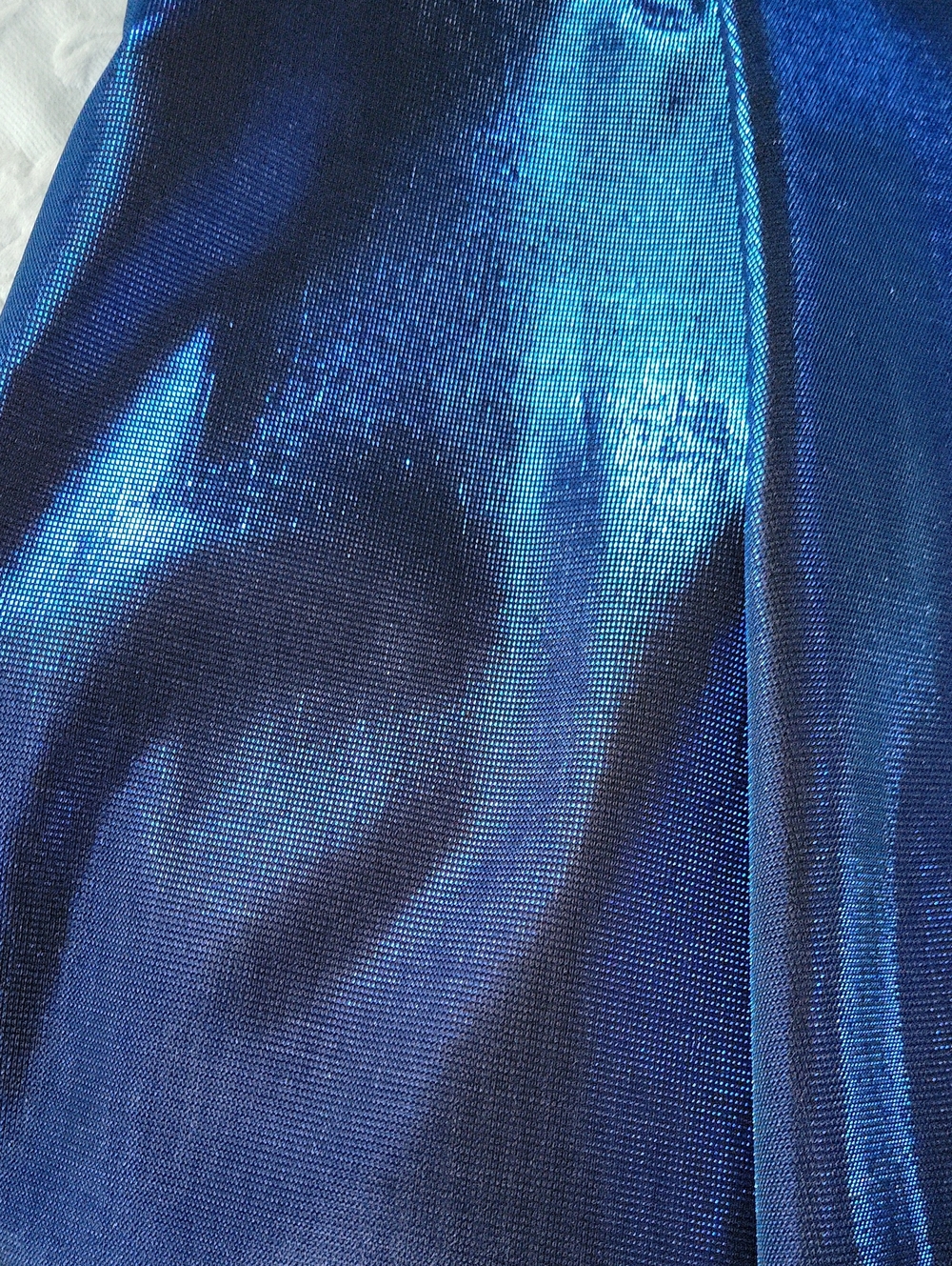 torrid Metallic Shimmer Midi Dress in Deep Blue Sleeveless Sz 20 Party Dress - Picture 6 of 8